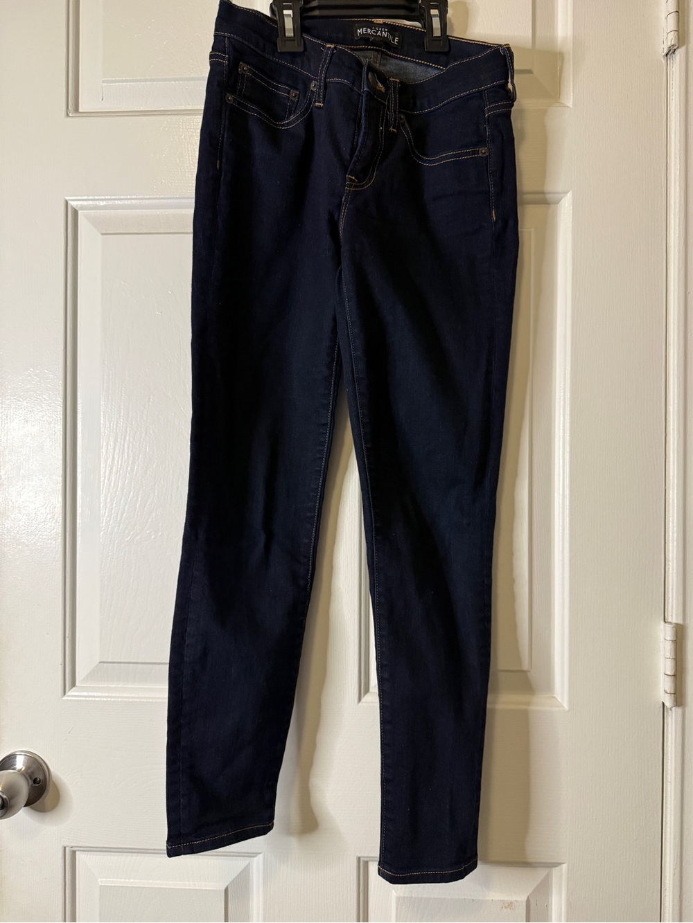 J Crew Mercantile Jeans Womens Sz W 26 L 28 Dark Blue Denim